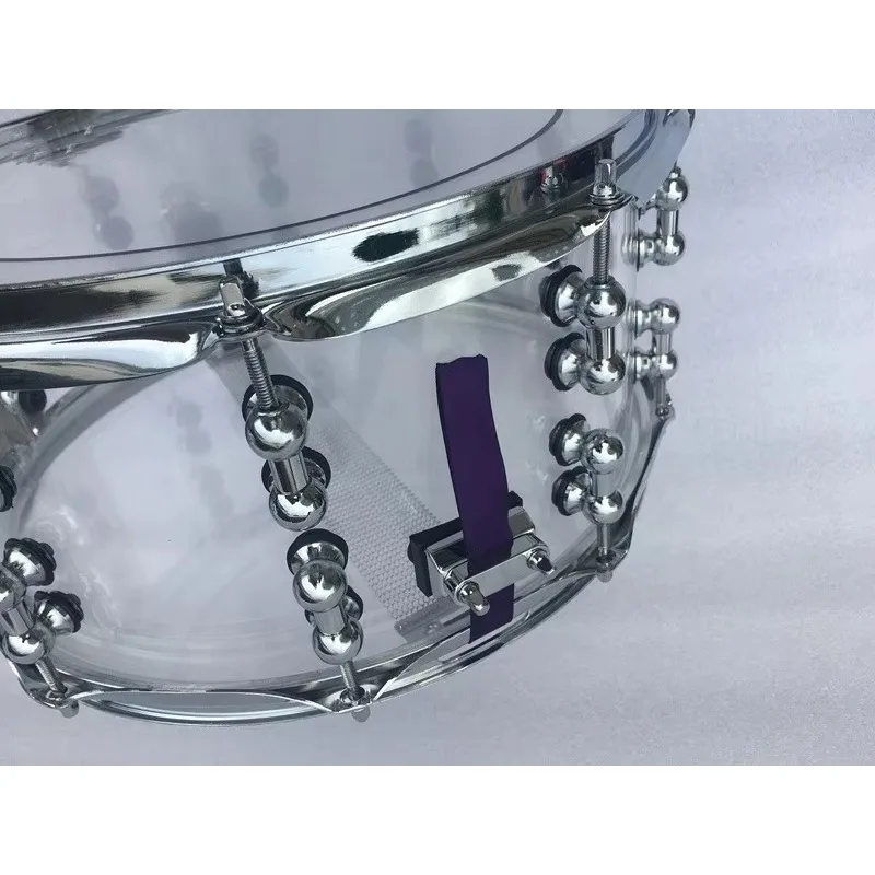 

Hooqu Wholesale Price 14*6.5 Inch /14* 5.5 Inch Transparent Acrylic Snare Drum Accept Customize Size Popular Drum Set