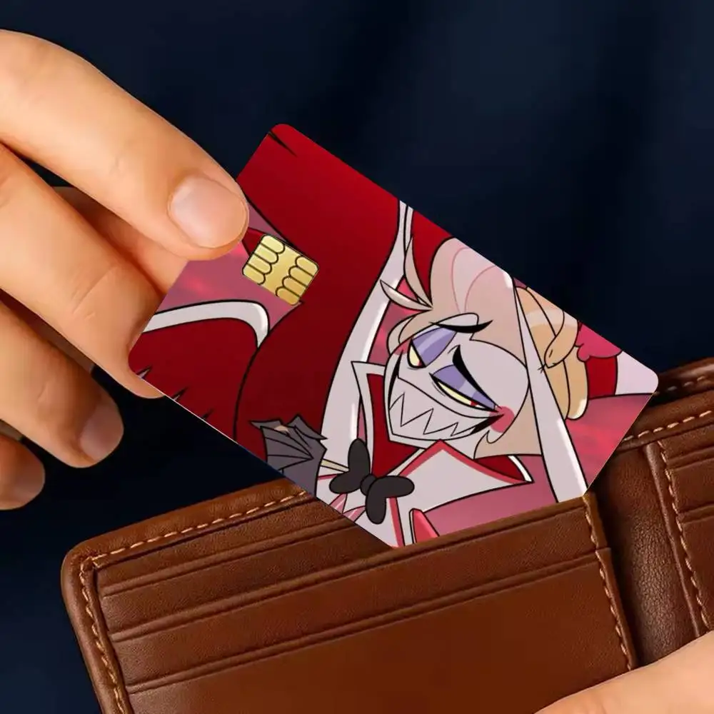 Hazbin H-Hotel Lucifer Magne Sticker Film Tape Skin for Credit Card Debit Card Waterproof Stickers