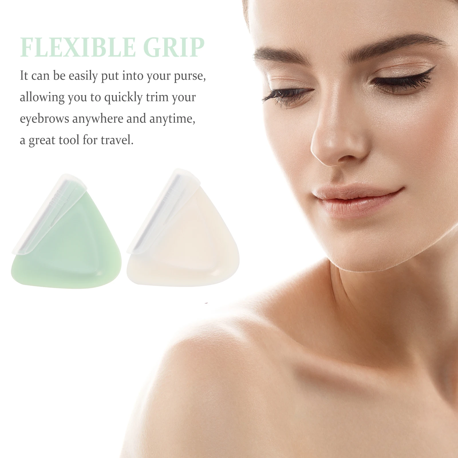 

4pcs Eyebrow Shaver Stainless Steel Blades Facial Hair Remover Face Shaver Brow Trimmer Skin Protective Mesh Travel Size