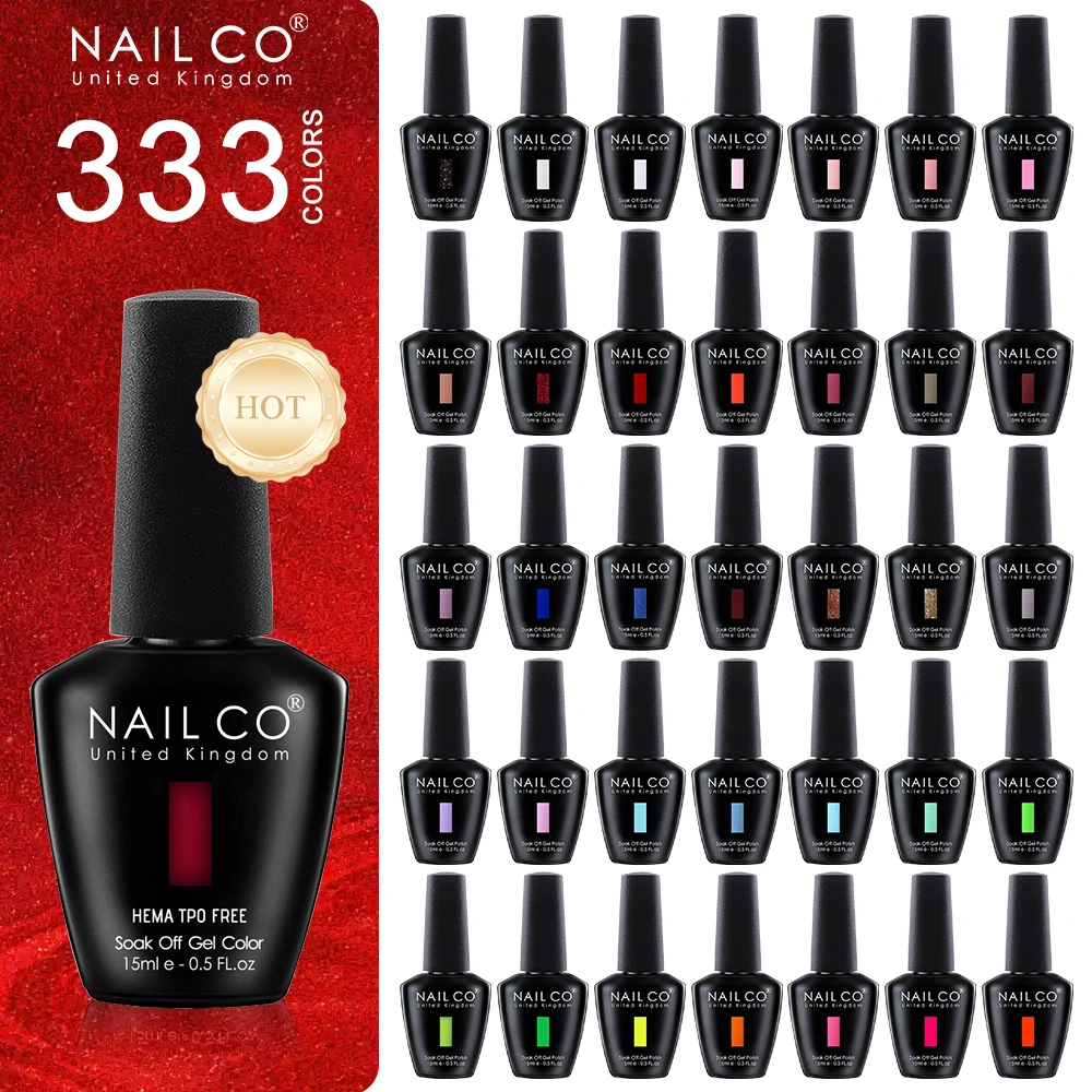 NAILCO nuevo 15ML Red Fire Color Series Gel esmalte de uñas arte semipermanente UV híbrido barniz suministros de uñas para profesionales