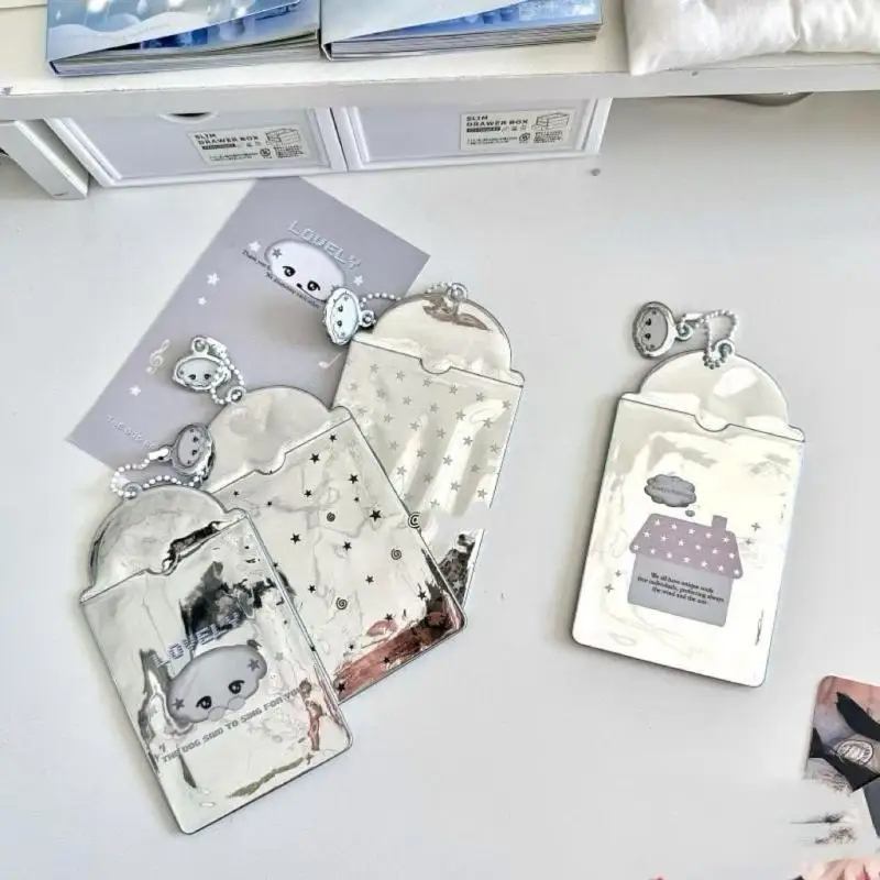 3-Inch Photo Frame Creative Card Display Stand & Photocard Holder. Idol Photo Picture Protective Case For Students Bus Card Dec