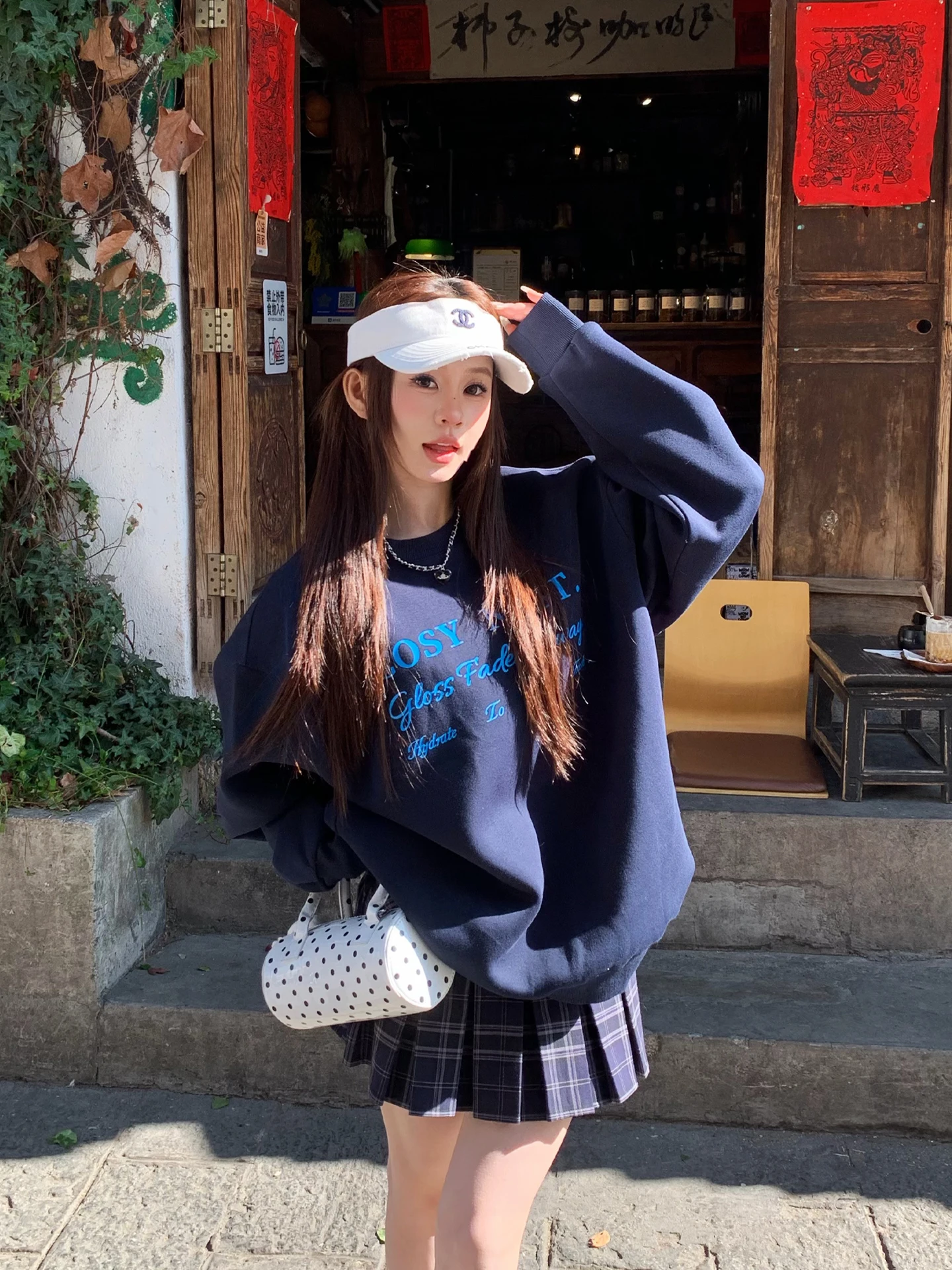 

Женский свитшот с круглым вырезом и буквенным принтом, свободный крой, универсальный, весенний топ в американском стиле, корейская версия, смесь хлопка и полиэстера