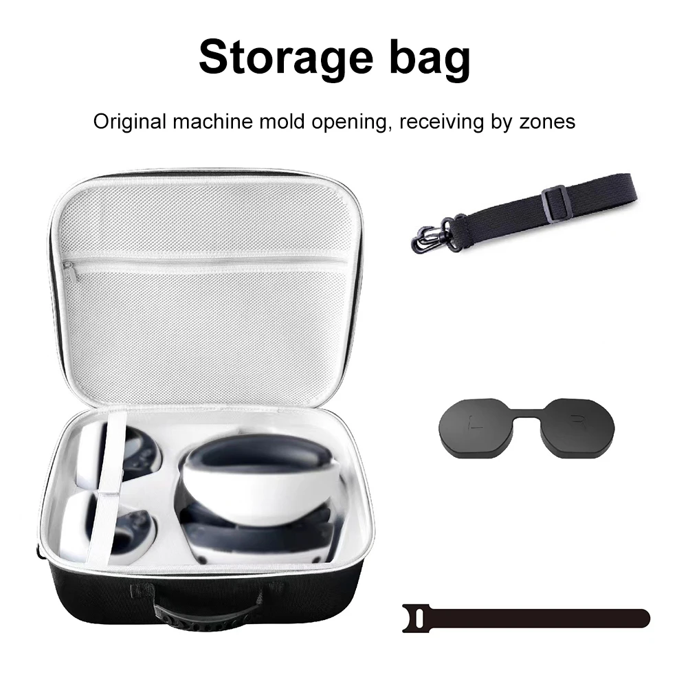 Portable Hard EVA Pouch Protective Cover waterproof Storage Bag Box for PS VR2 Headset Travel Carrying Case VR Accessories