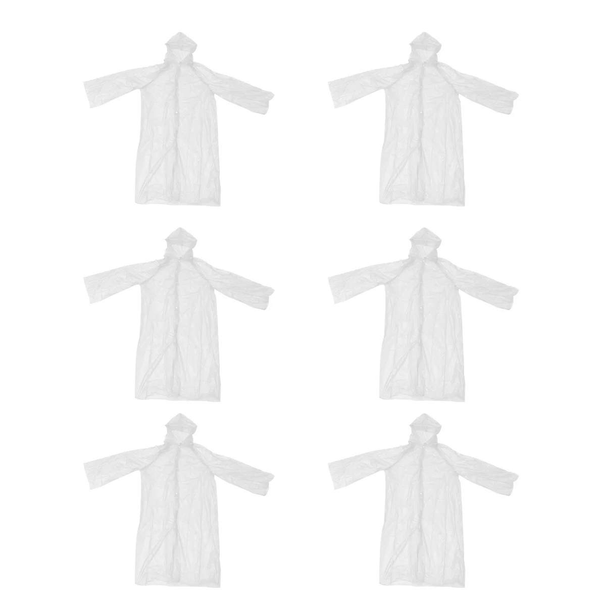 

10 Pcs Raincoat Disposable Woman Outdoor Portable Practical Rainwear White Men and Women