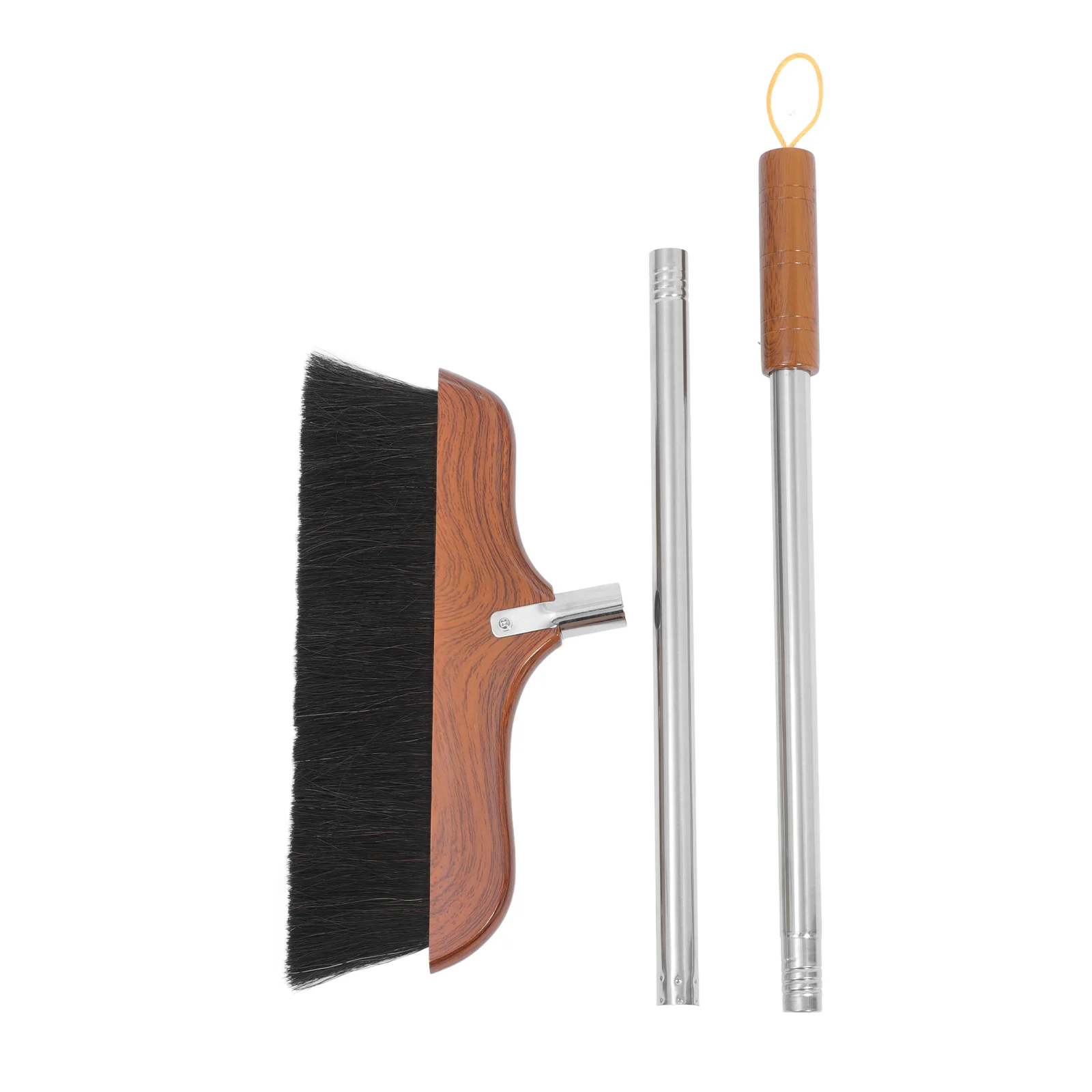 

Horsetail Broom Dense Bristles Warehouse Kitchen Brooms for Sweeping Indoor Wooden Cleaning Stainless Steel Hair