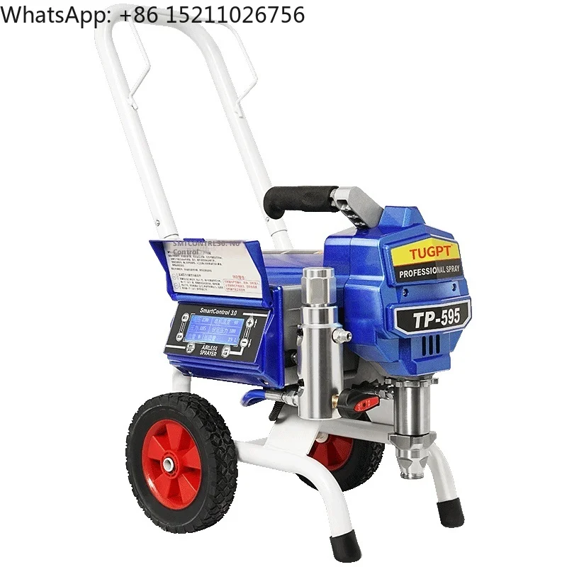TUGPT 595 High-pressure Airless High-power Paint Spraying Machine for Steel Structure Waterproof Coating Latex Paint