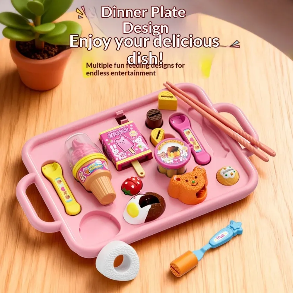 Strawberry Pudding Feeding Toy Set for Girls Children's Pretend Play Jelly Making Kit Educational Role-playing Game