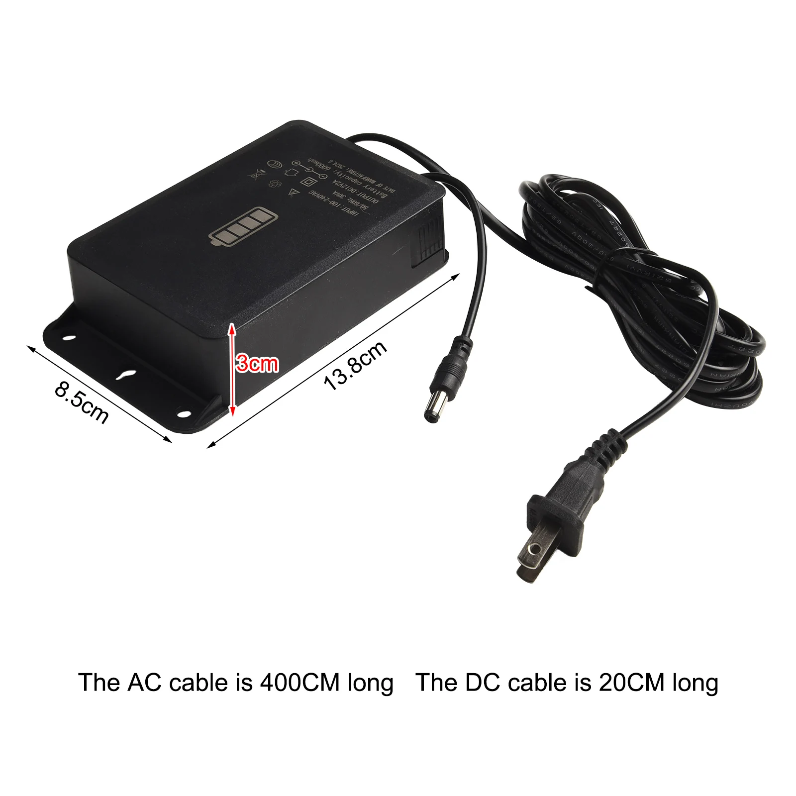 Rainproof 12V2A Uninterruptible UPS Power Supply Monitoring Camera Power Adapter Overcurrent Protection, Overcharge Protection