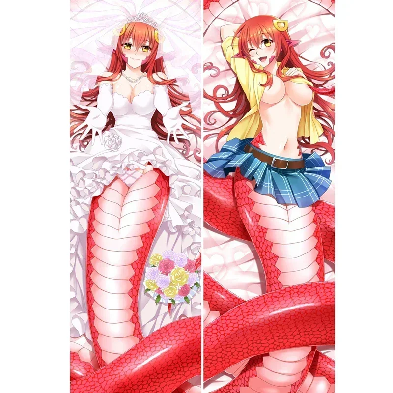 Anime Miia Monster musume no iru nichijou Dakimakura Hugging Body Pillow Case Props Double-sided Print Pillowcase Bedding Décor