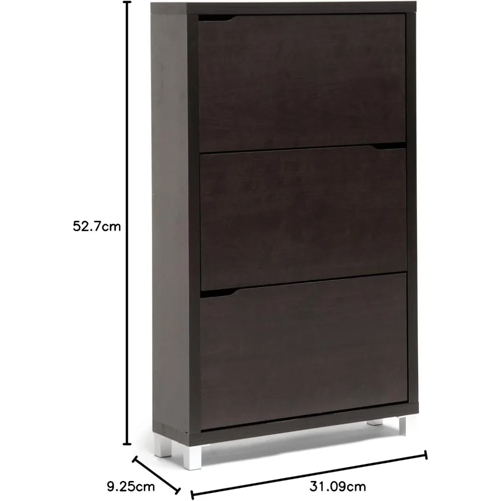 Scarpiera moderna Simms, marrone scuro