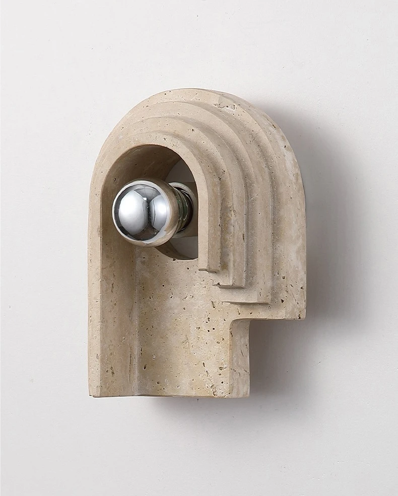 LED Wall Light E27 Bulb Real Stone Indoor