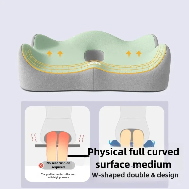 Memory Foam Car Seat Support Waist Pillow Office Chair Cushion Massage Lumbar Orthopedic Pillow Buttock Coccyx Cushion Back Pad - Image 3