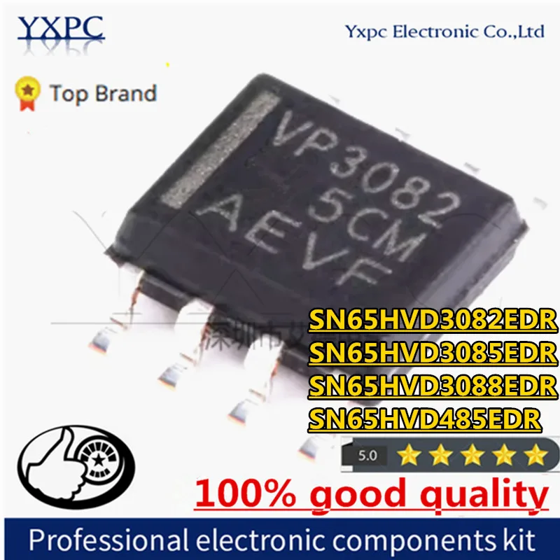 10pcs SN65HVD3082EDR VP3082 SN65HVD3085EDR VP3085 SN65HVD3088EDR VP3088 SN65HVD485EDR VP485 SOP-8 Chips