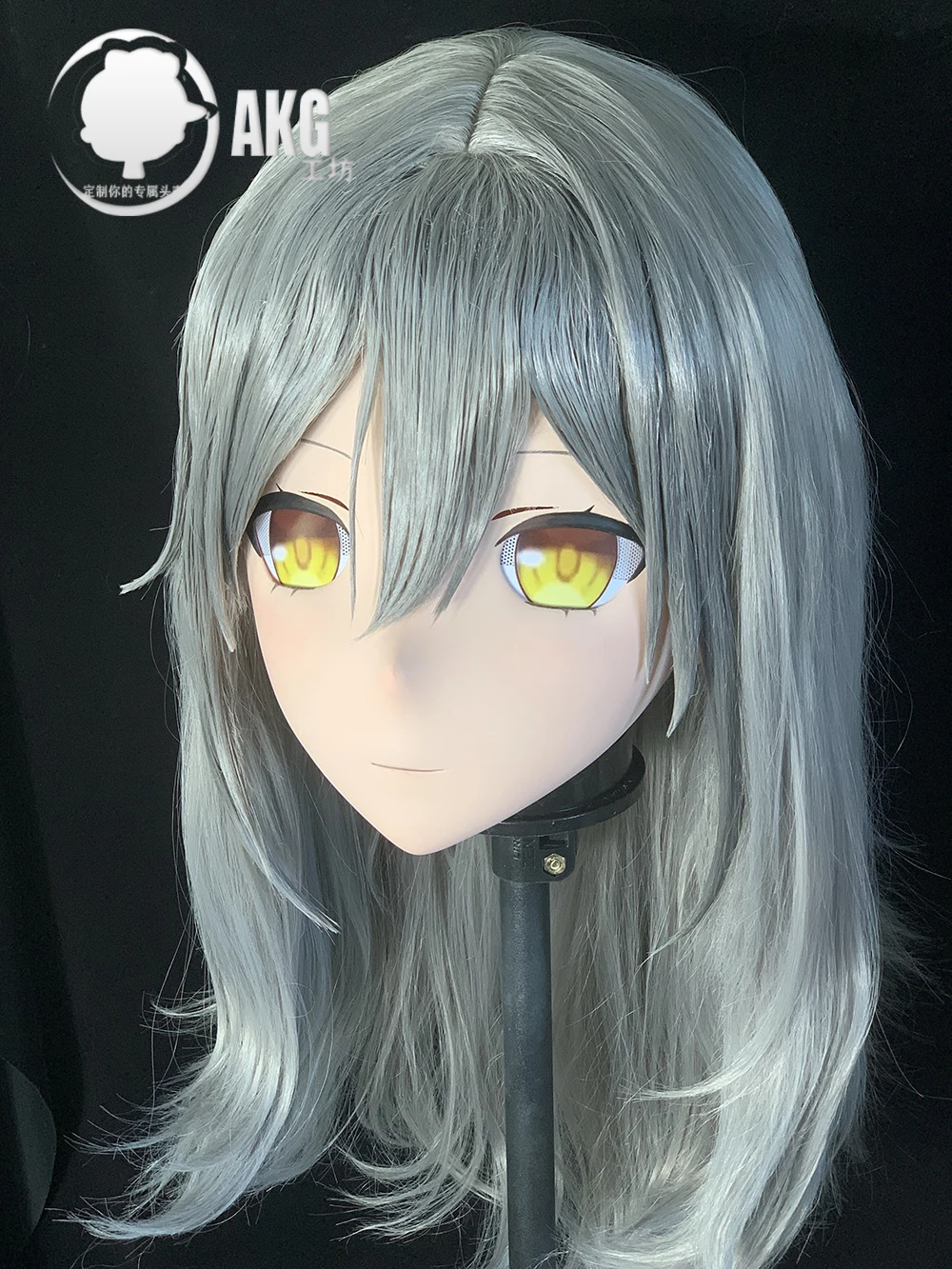 (AL56) Customize Character Crossdress Female/Girl Resin Half/ Full Head With Lock Cosplay Japanese Anime Game Role Kigurumi Mask