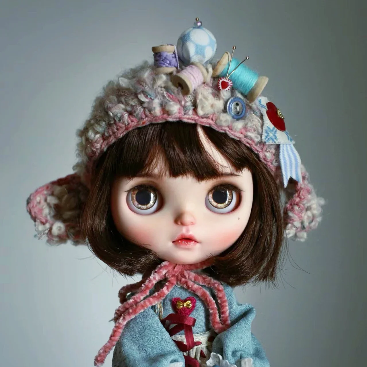 Vintage Blyth BJD Doll First Edition Customized Dollette Girl Toy Body Moveable Handmade Figure Top Collection Art Orphan