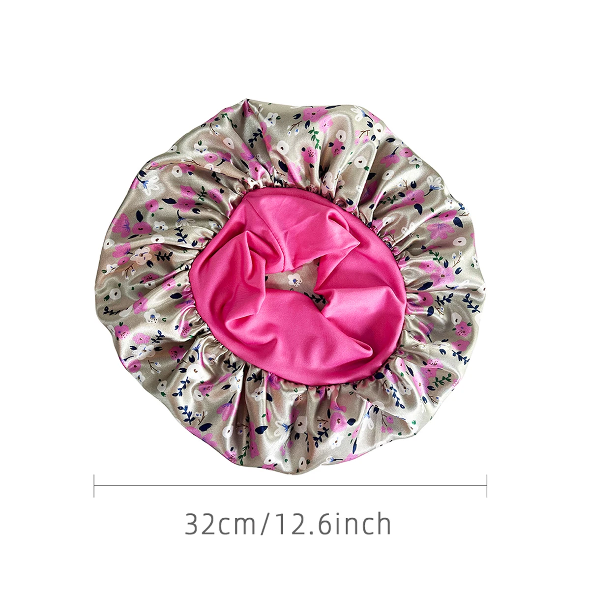 جديد الساتان بونيه الحرير ليلة النوم كاب للنساء مجعد جديلة الشعر متعدد نمط الطباعة رئيس التفاف