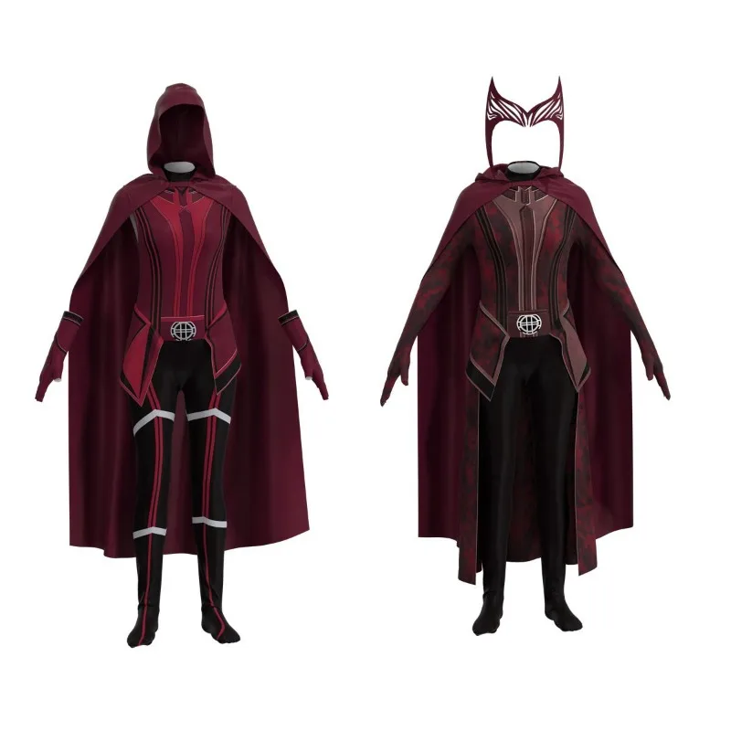 New Marvel Series Scarlet Witch Children's Cute Fashion Personality Cool Creative Anime Exquisite Witch Clothes Set Holiday Gift