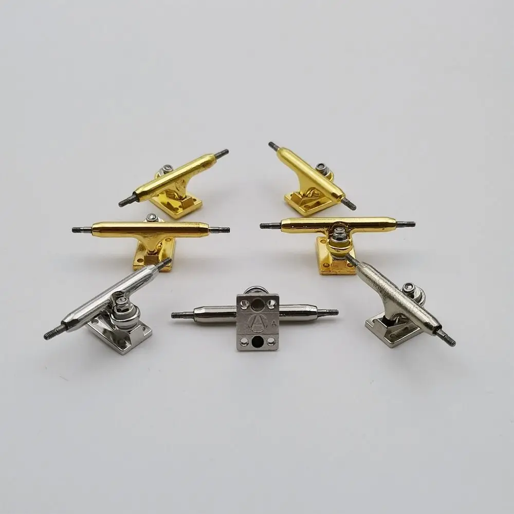 1Pair with Nuts Fingerboard Truck Truck Bolts Model Bearing Deck Brackets Mini Toy Hobby Collectors Finger Skateboard Parts