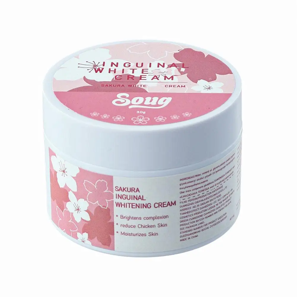 Body Whitening Cream Onderarm Knie Elleboog Bil Private Delen Bleken Zwarte Vlekken Verhelderen Gladde Huidverzorging 30G