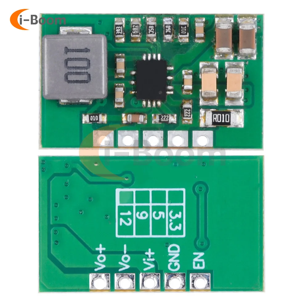 DC3V~20V To DC 5V / 12V Auto Boost / Buck Module Voltage Regulator Power Supply Efficient Conversion Power Supply