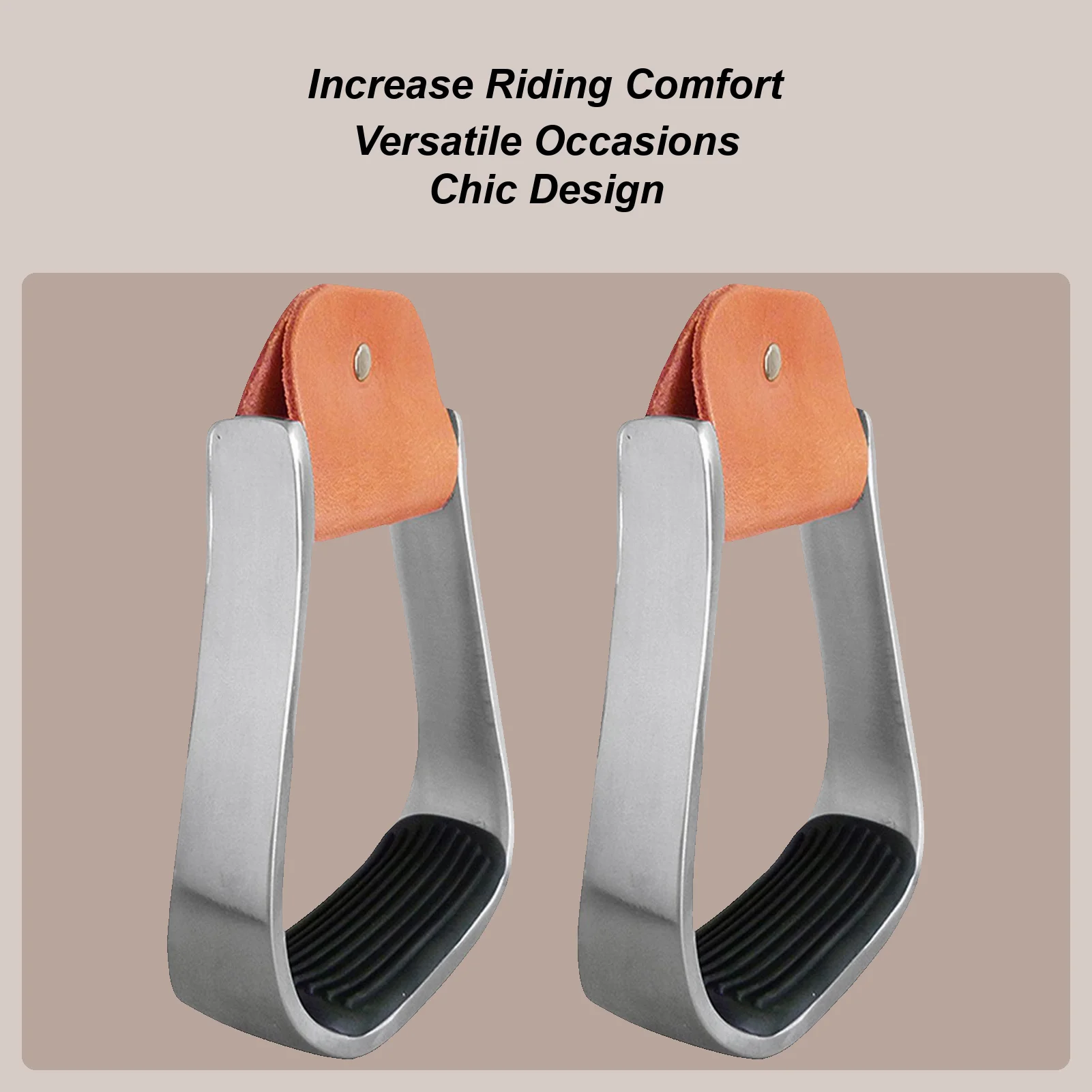 

Horse Stirrups Aluminum Cushioned Equestrian Tack Horse Saddle Stirrup For Stall Stable Pasture Farm Ranch Work Training