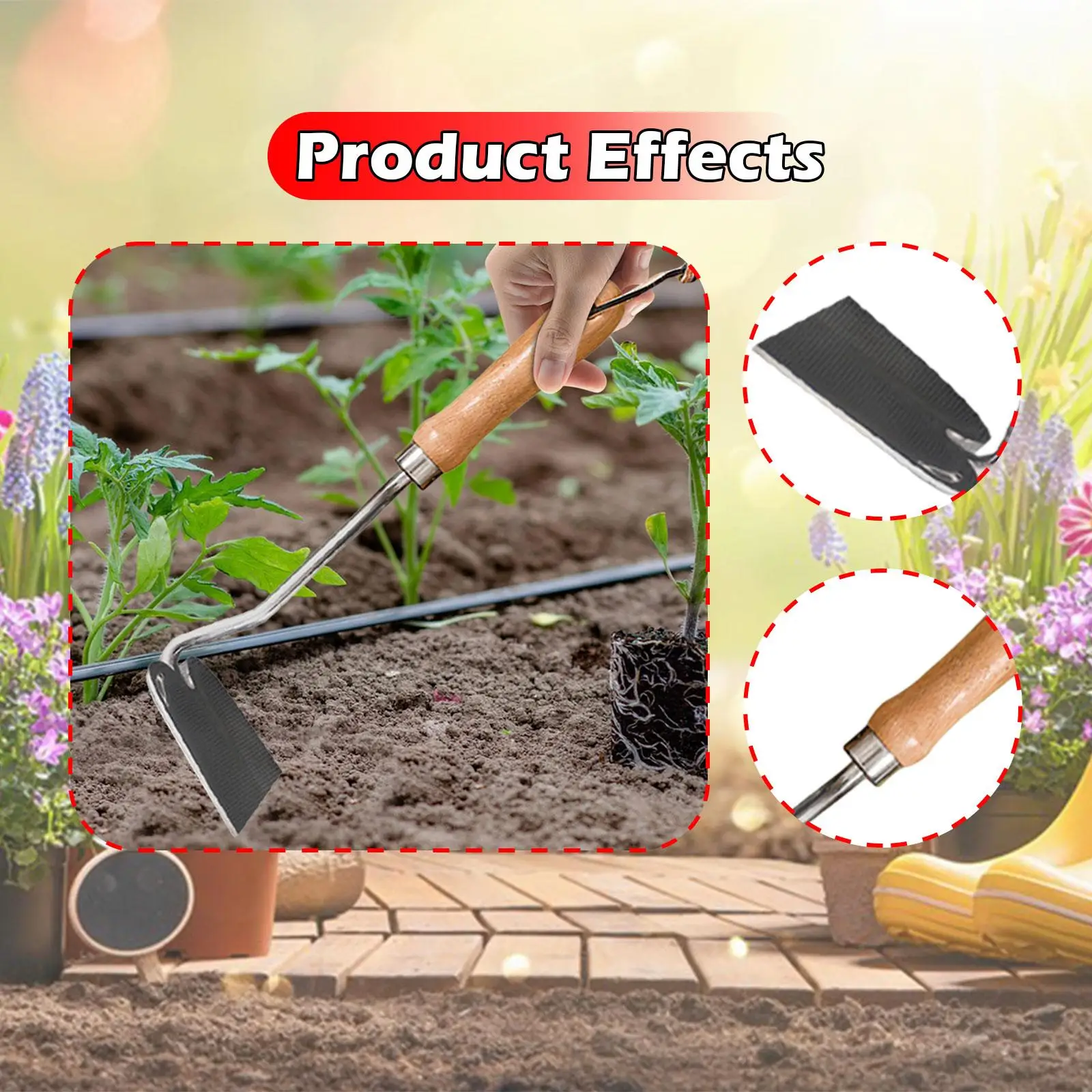 

Manual Weed Stainless Steel Labor Saving Weed Remov with Handle Gardening Tool for Park Patio Trace Paving Gardening Lawn
