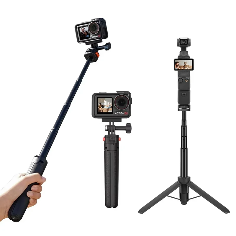 MT-08 Mini-Stativ, Selfie-Stick, Aluminiumlegierung, mit 1/4 Zoll Schraube, Kaltschuhhalterung, 360 Grad drehbar, 600 g Tragfähigkeit