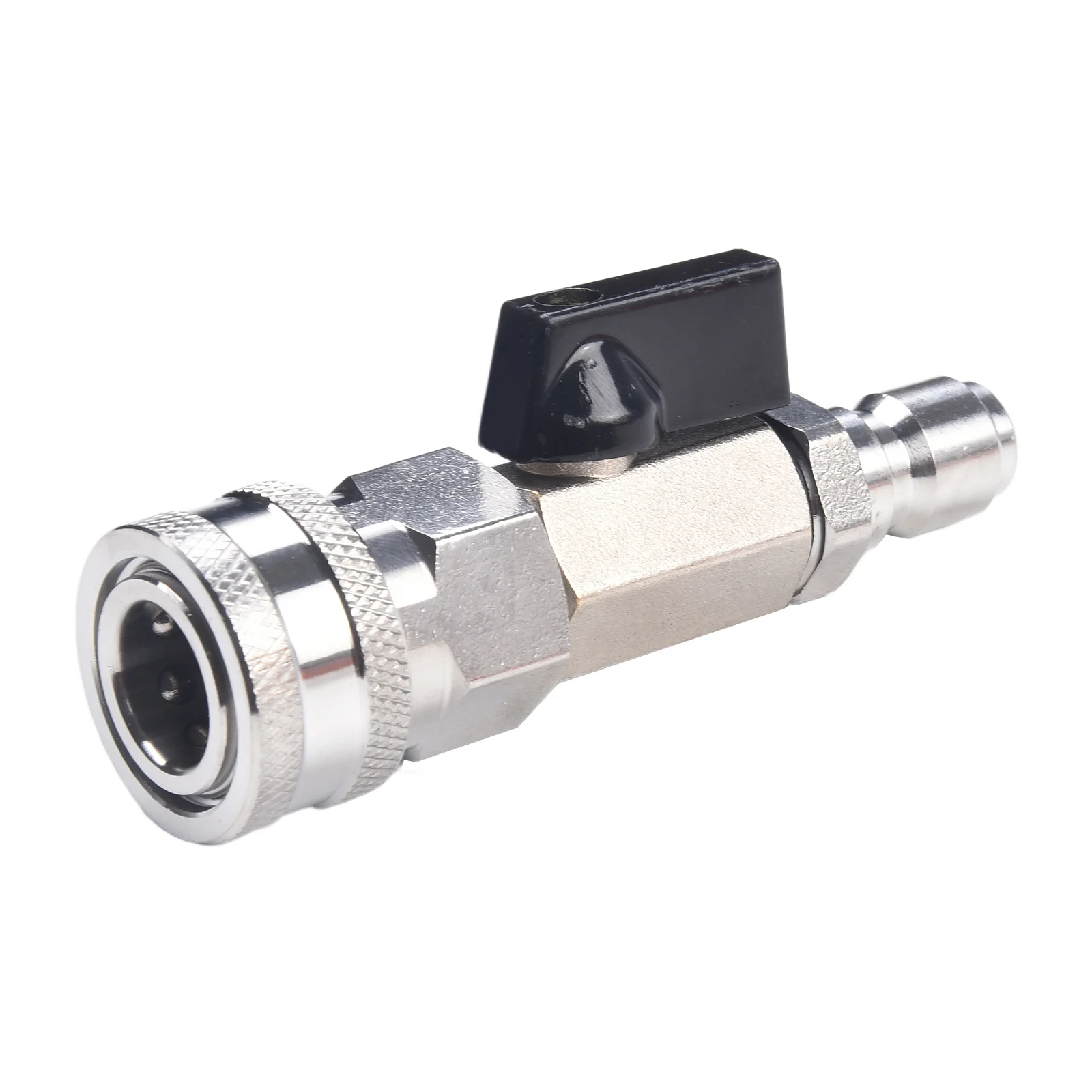 1Pc High Pressure Washer Ball Valve Stainless Steel 4500 PSI For Sprayer Nozzle Pump Hose Quick Connect Fittings Watering Tool