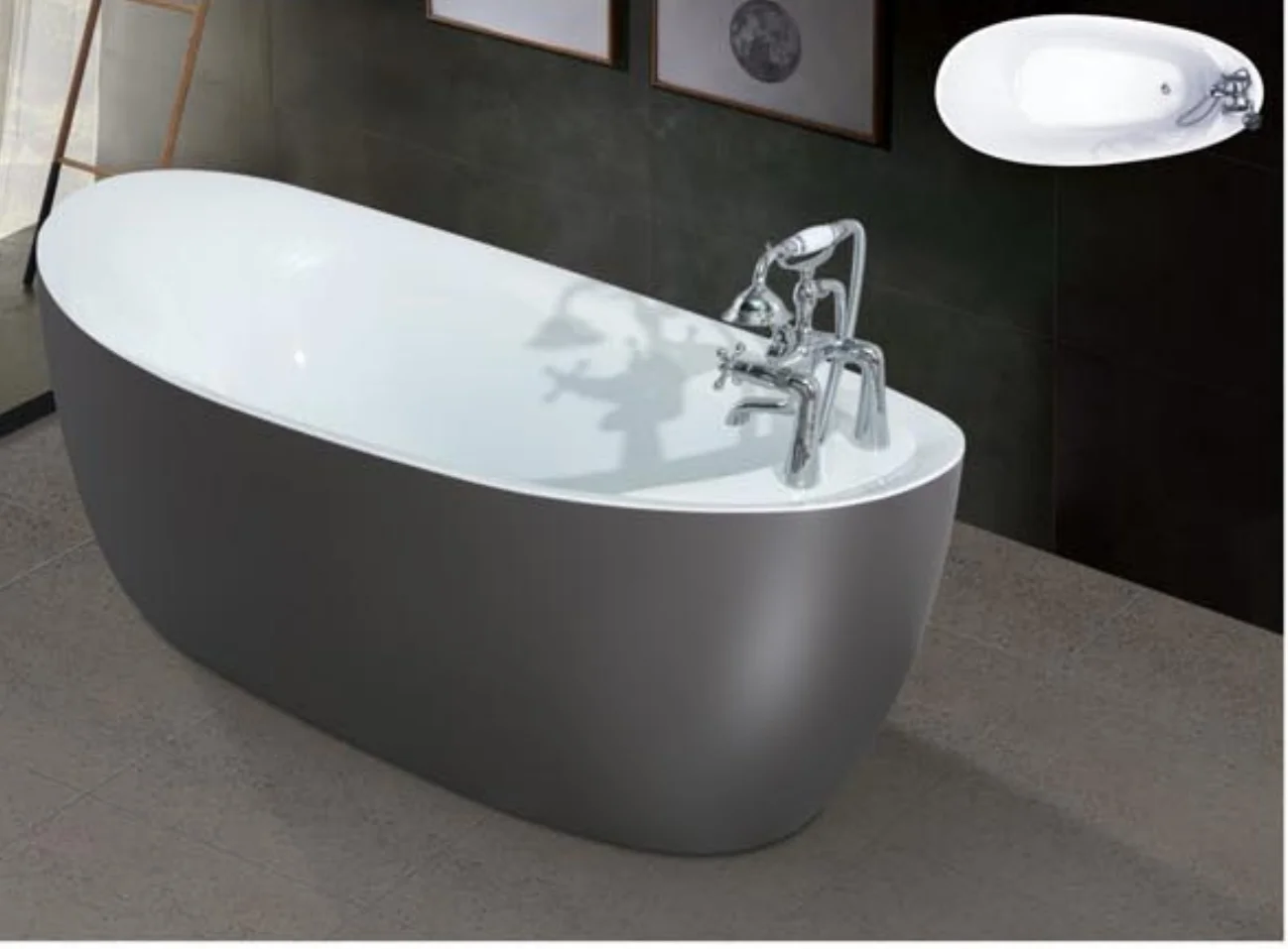 

Hot Sale Factory Direct Cheap Price Acrylic Bathroom Freestanding Tub Soaking Bathtub and Shower with Faucet