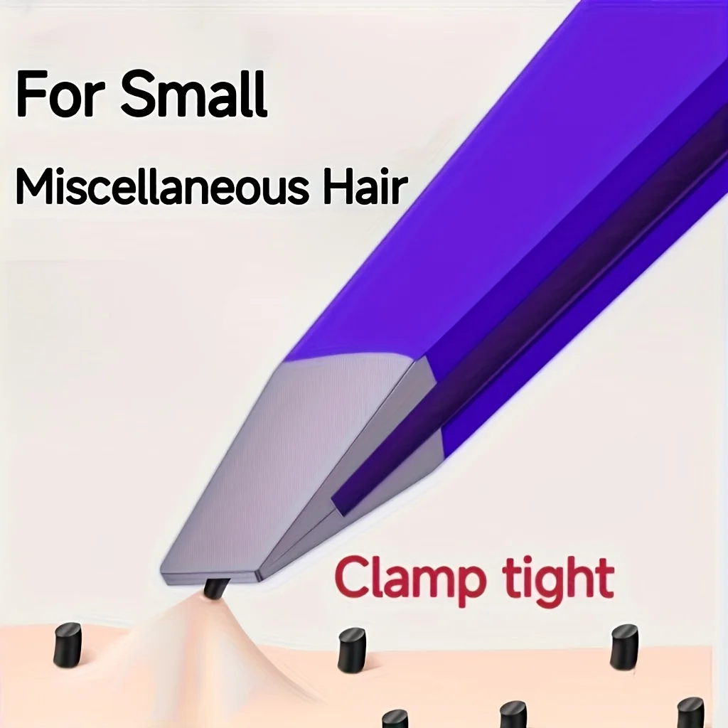 Professional Stainless Steel Tweezers Set for Eyebrow Eyelid & Facial Hair Removal Heavy-Duty Oblique Pointed Tip with Anti-Slip