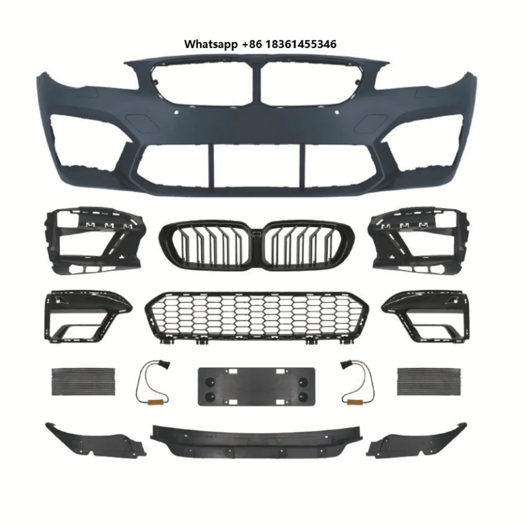 For  5 Series F10 2010-2017 Upgrade To M5CS G30 F90 Style Front+Rear Bumper Assembly Side Skirt Auto Fa Dream Garage Body Kit