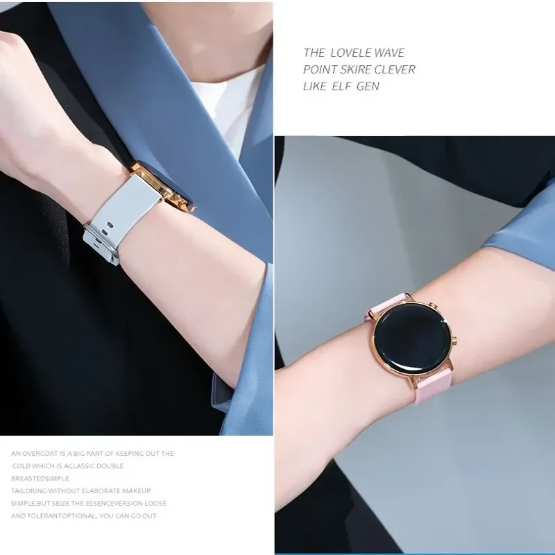 20mm 22mm Strap For Samsung Galaxy Watch 7 6 4 5 pro-Classic-active 44mm 40mm Sport Silicone Bracelet Huawei watch gt 2 3 band image 4