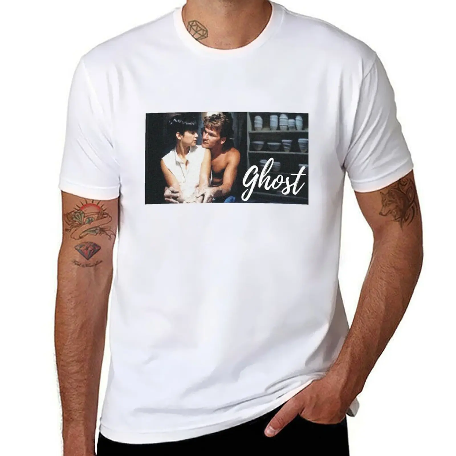 

Ghost-футболка из фильма, футболки для мужчин, винтажная футболка с рисунком для мужчин, футболка