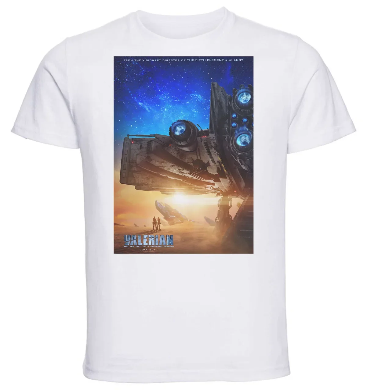 T-shirt Unisex - White - Valerian Playbill I