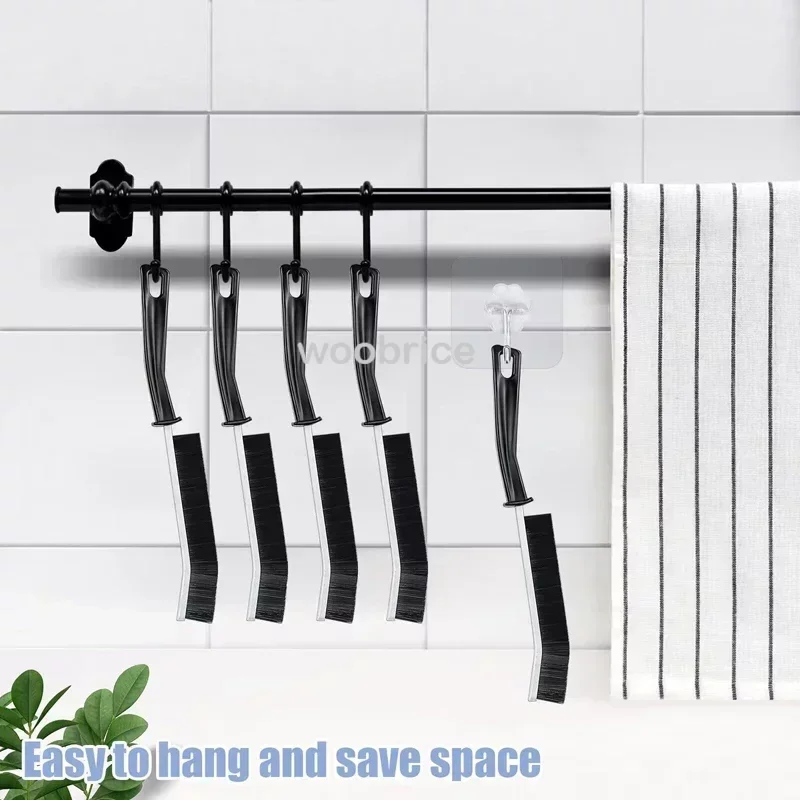 Hard-Bristled Crevice Cleaning Brush Gap Cleaning Brush Tool All-Around Stiff Angled Bristles for Bathroom Kitchen Cleaning Tool image 6
