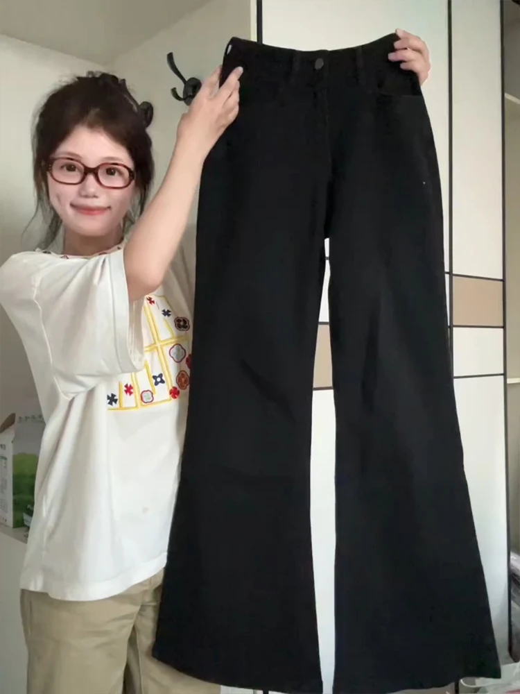 

Cleanfit High Waist Straight Leg Jeans Men Women Slim Fit Bla Bell Bot High Street American Sle Teenager Jeans