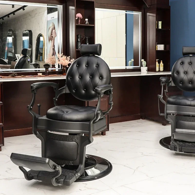 Luxury Ergonomic Barber Chair Recliner Shampoo Hairstylist Spa Beauty Chair Accent Facial Silla Giratoria Beauty Salon Furniture