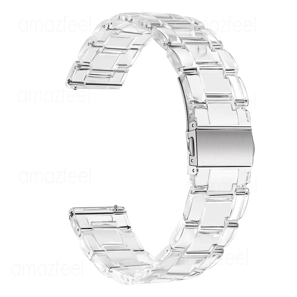 Transparent Strap For Haylou RS4 LS12/RS4 Plus/Haylou Ls02 Watch Band Clear Resin Bracelets For Solar Plus RT3 GST Lite RT LS05S