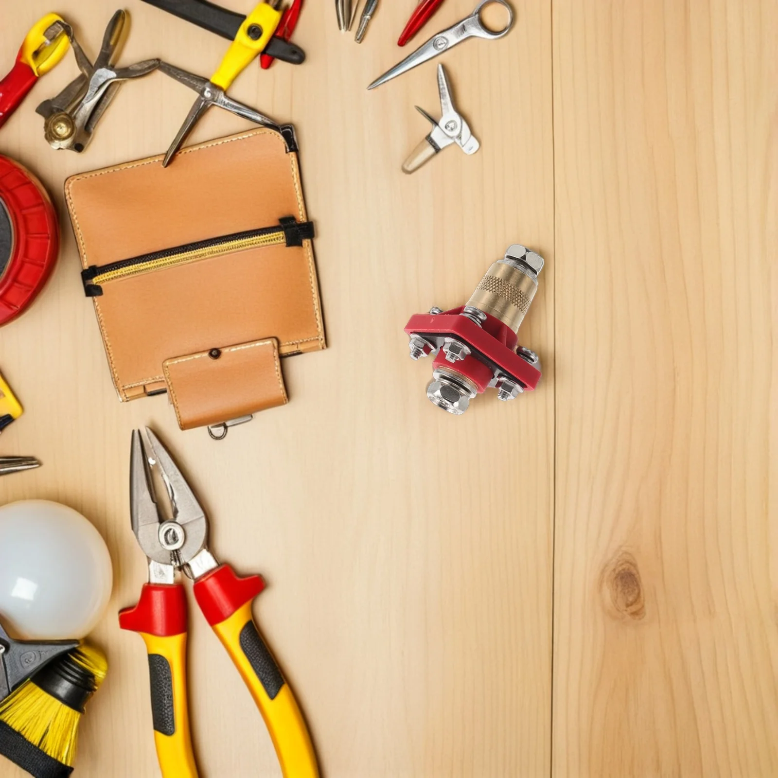 

Красный клеммный разъем, прочный латунный сильноточный разъем, авто, яхта, лодка, морской грузовик, сквозная панель, шпилька