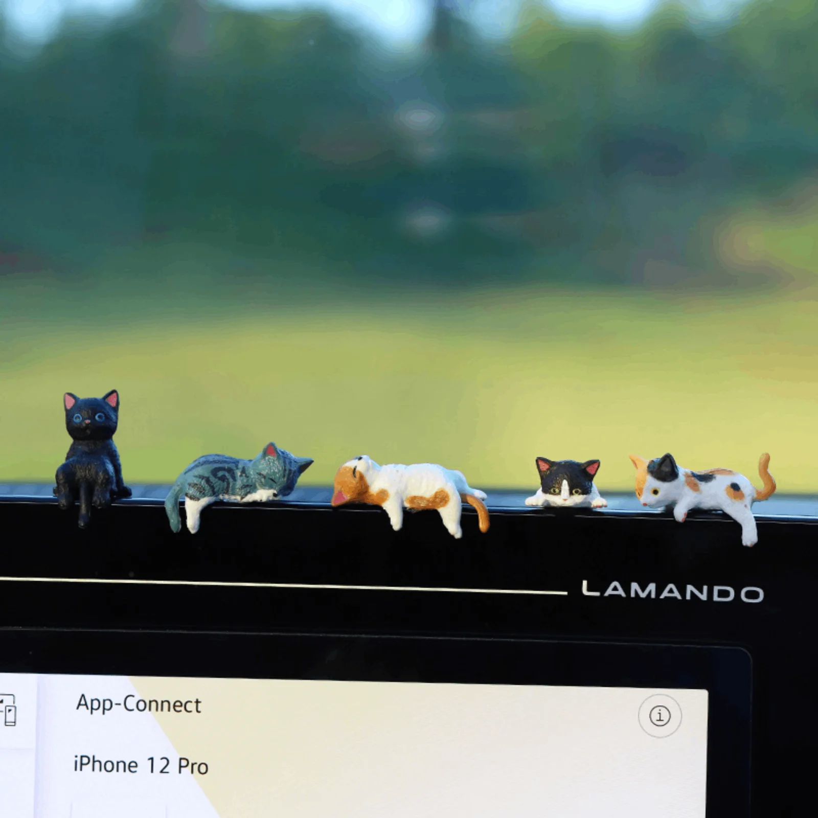 Small Cat Statue Shelf Table Miniature Animal Ornaments Desk Gifts 3D Craft Figurine Computer Monitor Decors Ornament Decoration