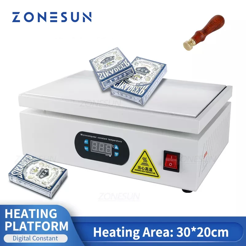 

ZONESUN ZS-HP2030 Manual Heat Shrink Wrapping Machine Perfume Box Cigarettes Cosmetics Poker Box Film Cellophane sealer