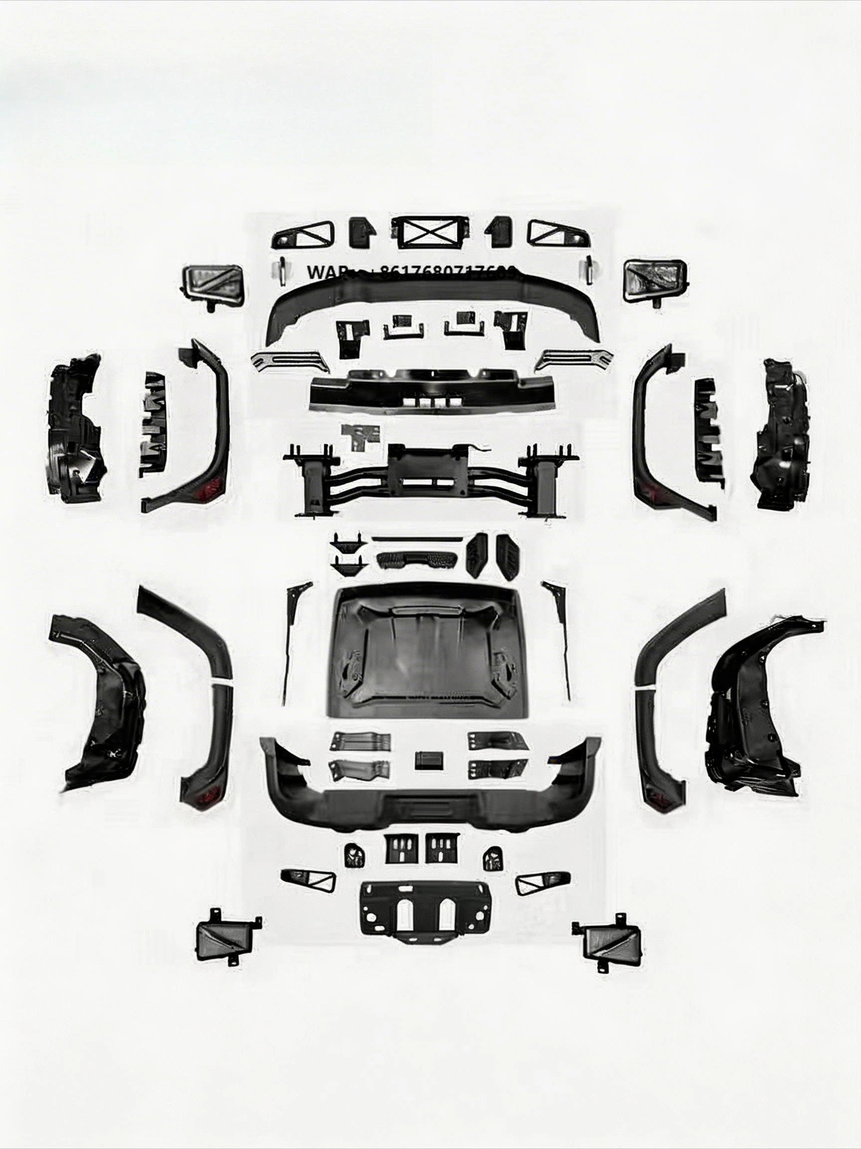 Topfire Dark Knight Full Set Body Kit for Tank 300 Front Bumper Grille Hood Fender Flare Off-Road 4x4 Accessories Plastic ABS