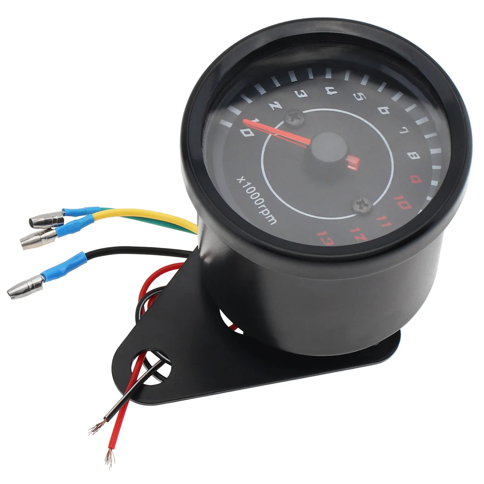 Universal 13000RPM 12V LED Night Light Backlight Speedometer Waterproof Tachometer for Motorcycle / ATV