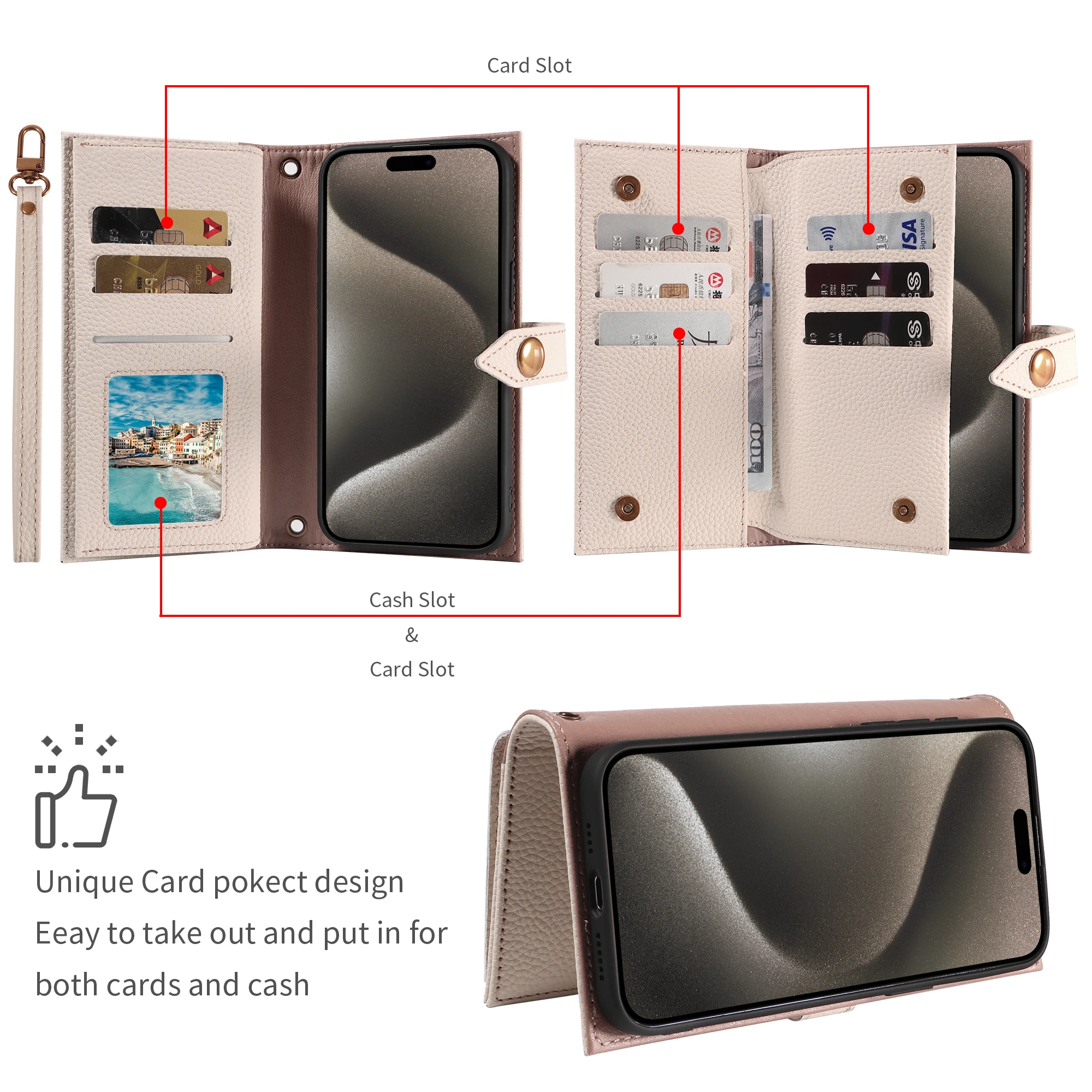 100% جلد طبيعي متعدد الوظائف فتحة للبطاقات غطاء المحفظة لشارب أكوس سينس 9 سينس 8 سينس 7 بيوس المغناطيسي الجلد الوجه جراب هاتف #2