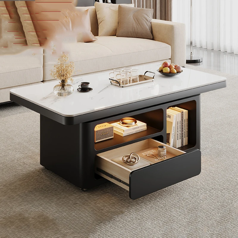 

Standing High Side Table Dinner Writing Moving Drawers Designer Luxury Coffee Table Modern Kaffee Tische Lounge Suite Furniture