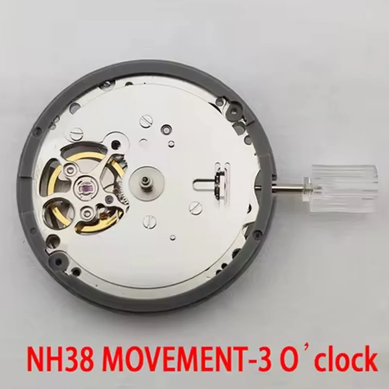 40mm NH38 uomo cassa per orologio impermeabile scheletro quadrante luminoso vetro zaffiro acciaio inossidabile 316L movimento NH38A accessori per orologi