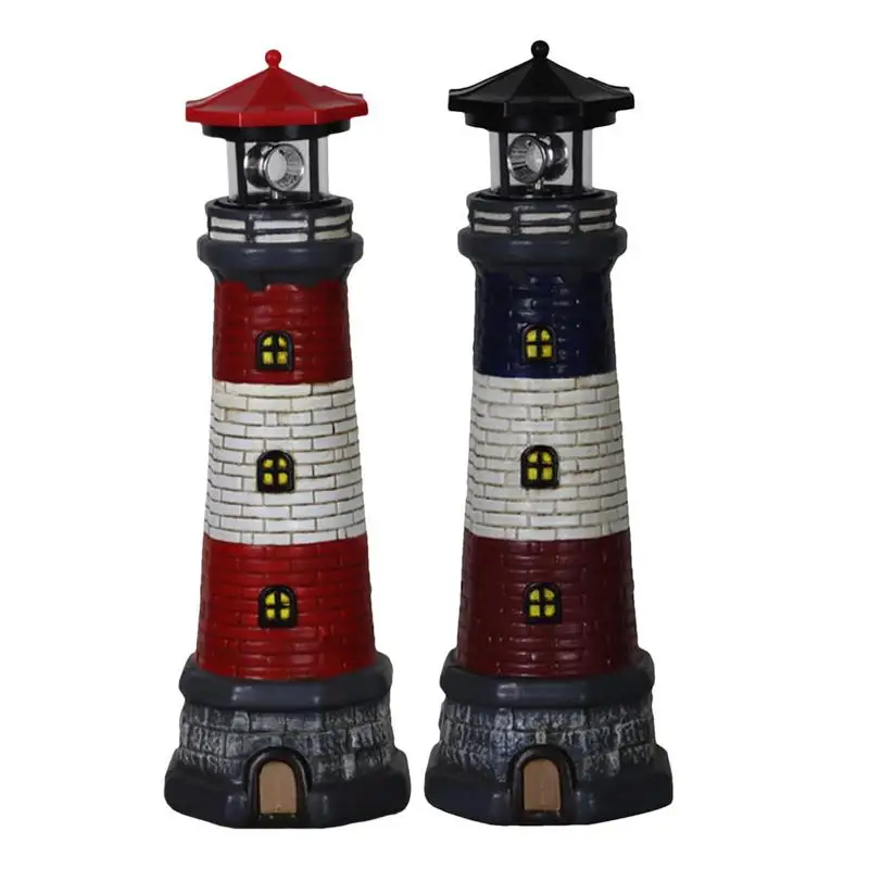 

Lighthouse Shape Solar LED Light Multi-functional Garden Fence Yard Outdoor Decor Lamp Sculpture For Study Lawn Patio Figurines