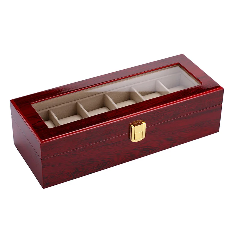 Деревянная коробка для демонстрации часов, роскошная деревянная коробка для часов, коробка для хранения мужских часов, коробка для демонст...