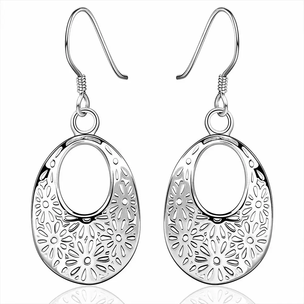 

Pretty Nice Fashion Beautiful Charms 925 Sterling Silver Earring Woman Jewelry Cute Wedding Gift Factory Price Free Shipping