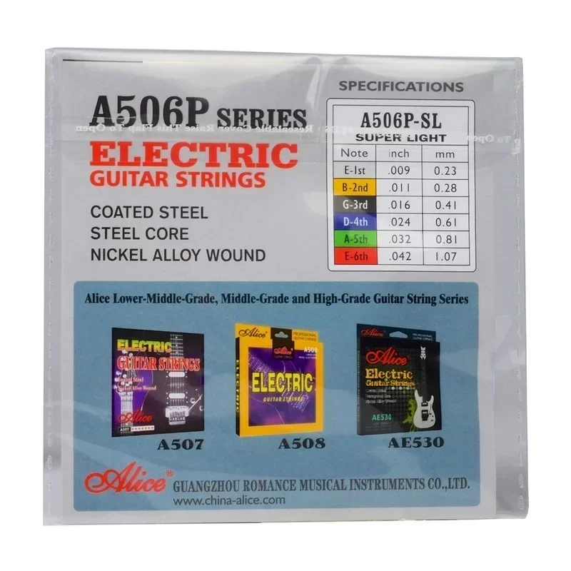 Alice 6-string Electric Guitar Strings Accessories Musical Instruments Coated Steel Core Nickel Alloy Wound